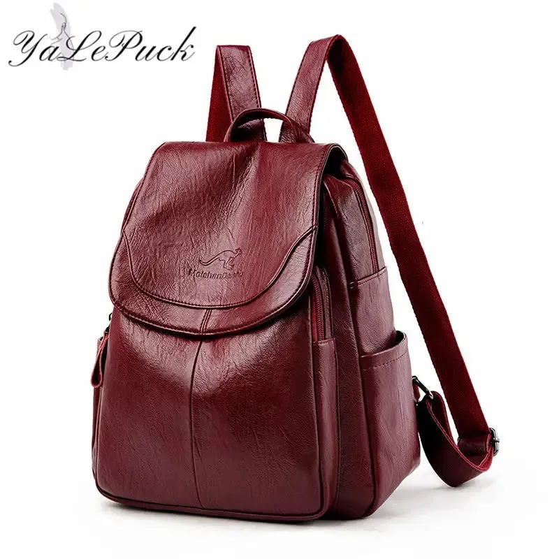 2023 Luxury Brand Women Backpack High Quality Leather Backpacks Travel Backpack Fashion School Bags for Girls mochila feminina