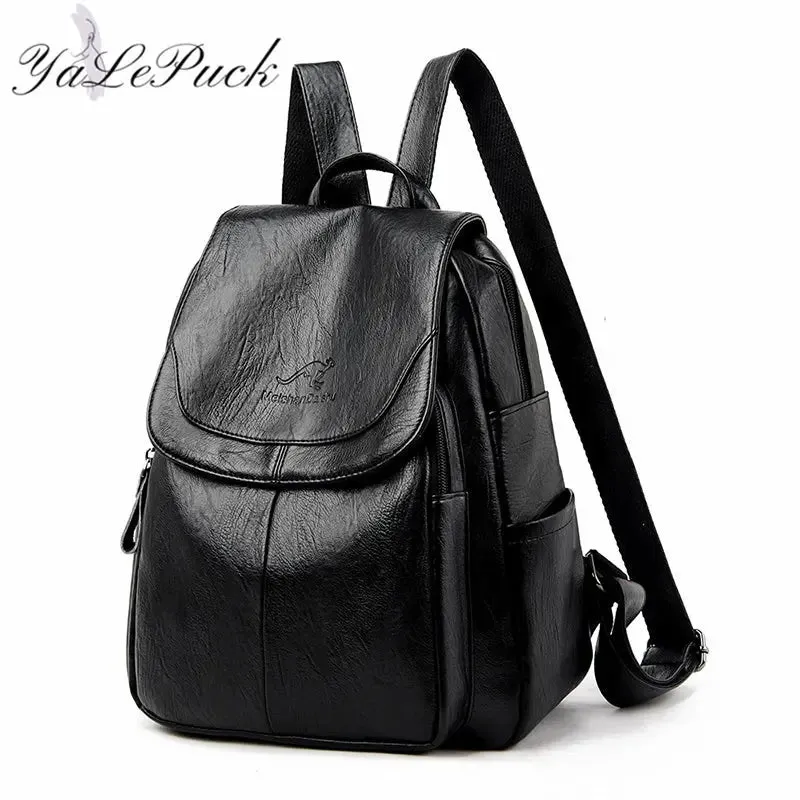 2023 Luxury Brand Women Backpack High Quality Leather Backpacks Travel Backpack Fashion School Bags for Girls mochila feminina