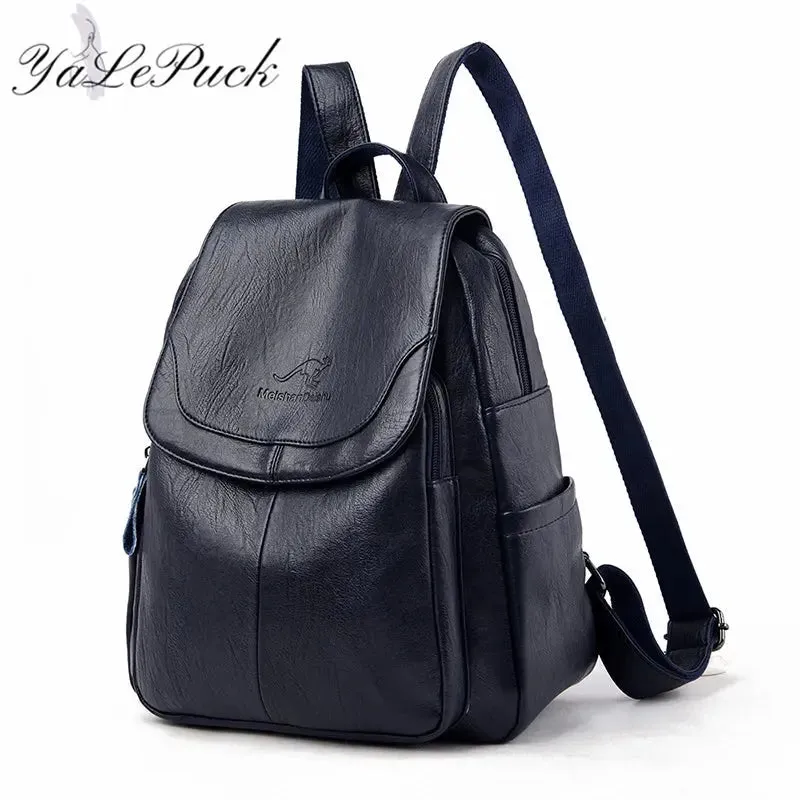 2023 Luxury Brand Women Backpack High Quality Leather Backpacks Travel Backpack Fashion School Bags for Girls mochila feminina