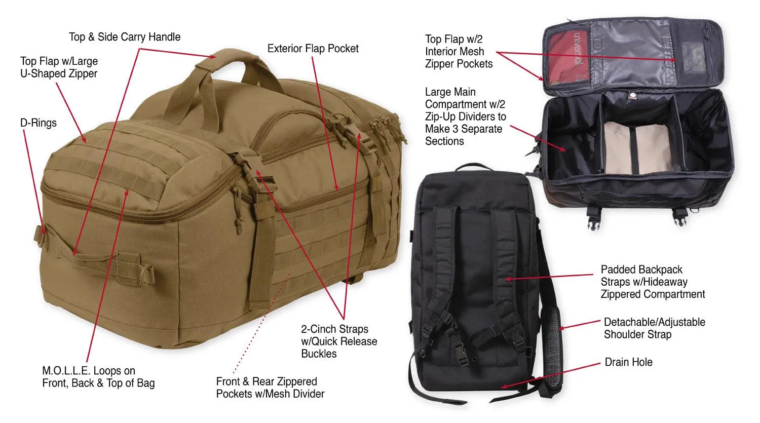 3-In-1 Convertible Mission Bag