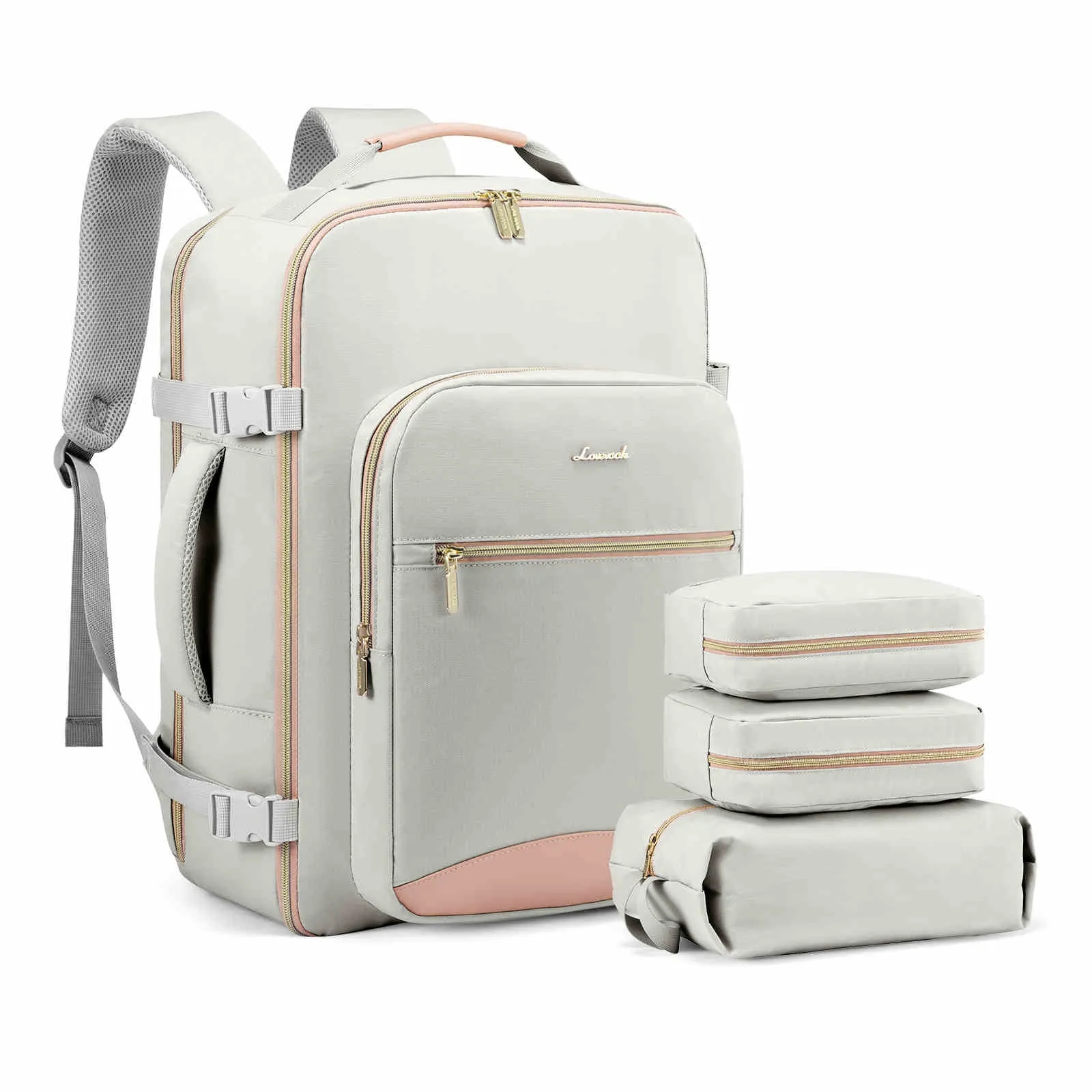 4Pcs, 40/50L Freyja Laptop Travel Backpack, 17" 18"