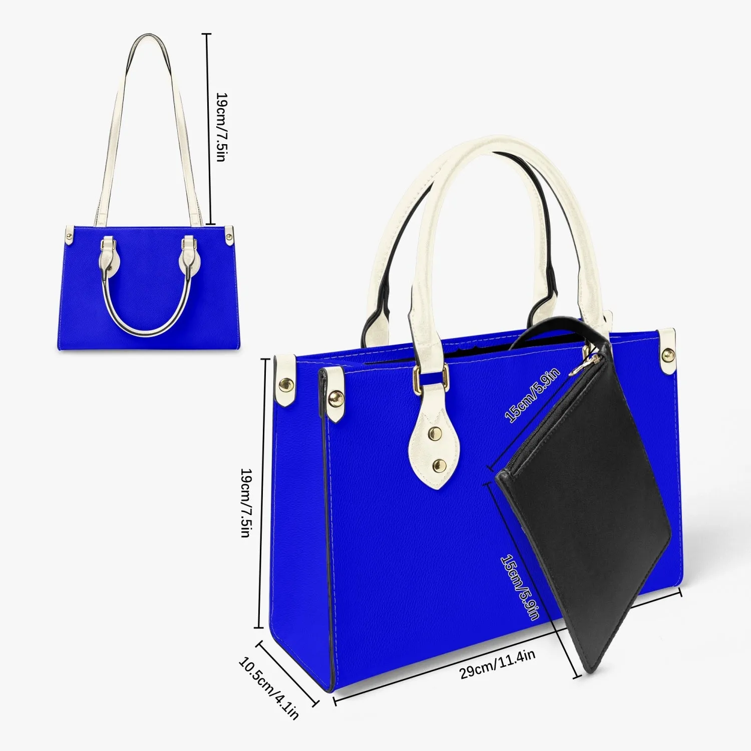 876. Tote Bag - Long Strap and Inner Bag