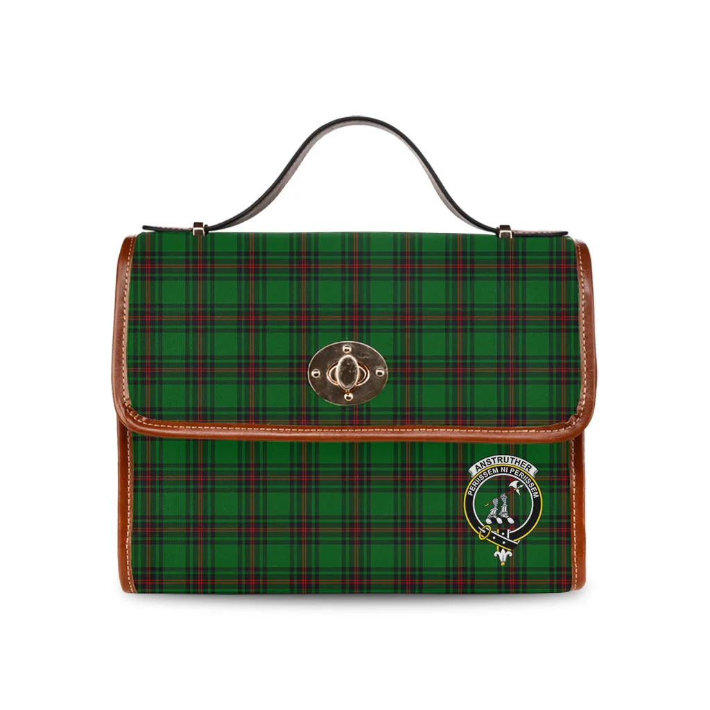 Anstruther Tartan Waterproof Canvas Bag with Family Crest