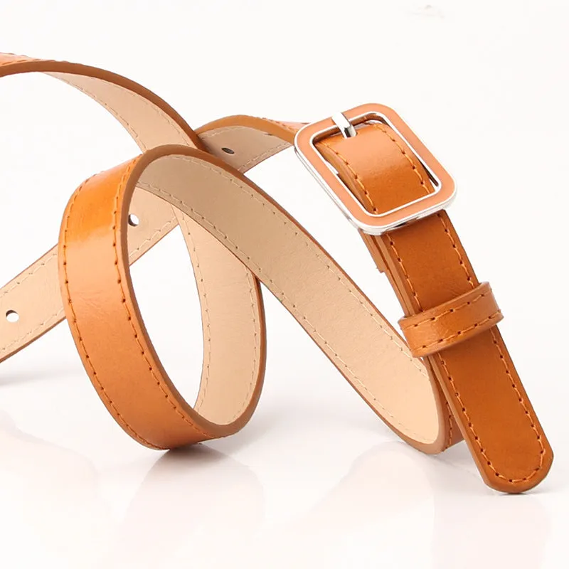 Belt Trendy Oil Dripping Square Buckle Simple All-Match Dress Decoration Pants Belt