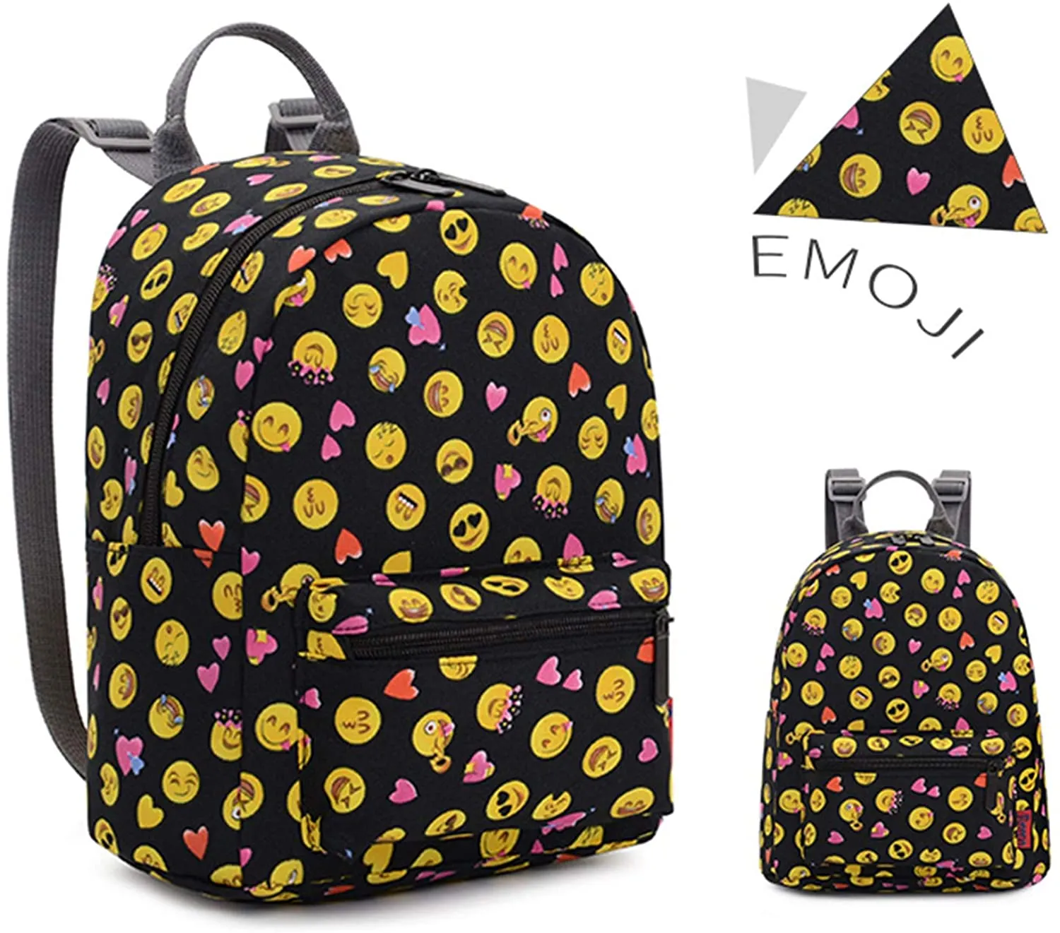 Bravo! Fashion Design All Purpose 9" Floral Backpack (Emoji)