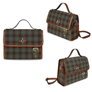 Buchan Ancient Tartan Waterproof Canvas Bag with Family Crest