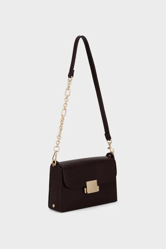 BUCKLED LOCK SHOULDER BAG