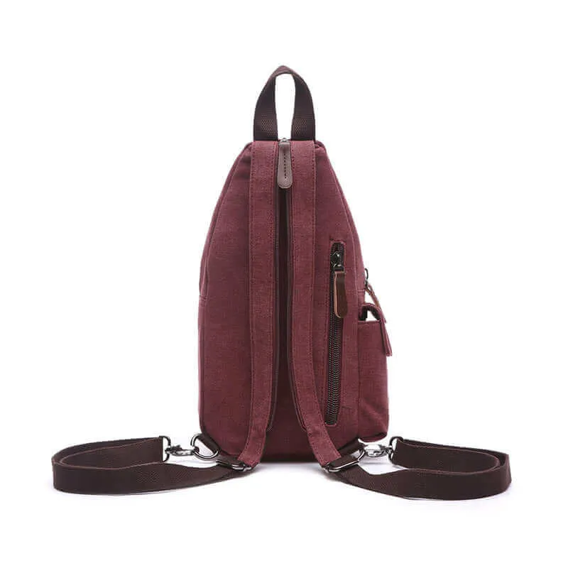 Casual Canvas Crossbody Sling Bag | Chest and Backpack