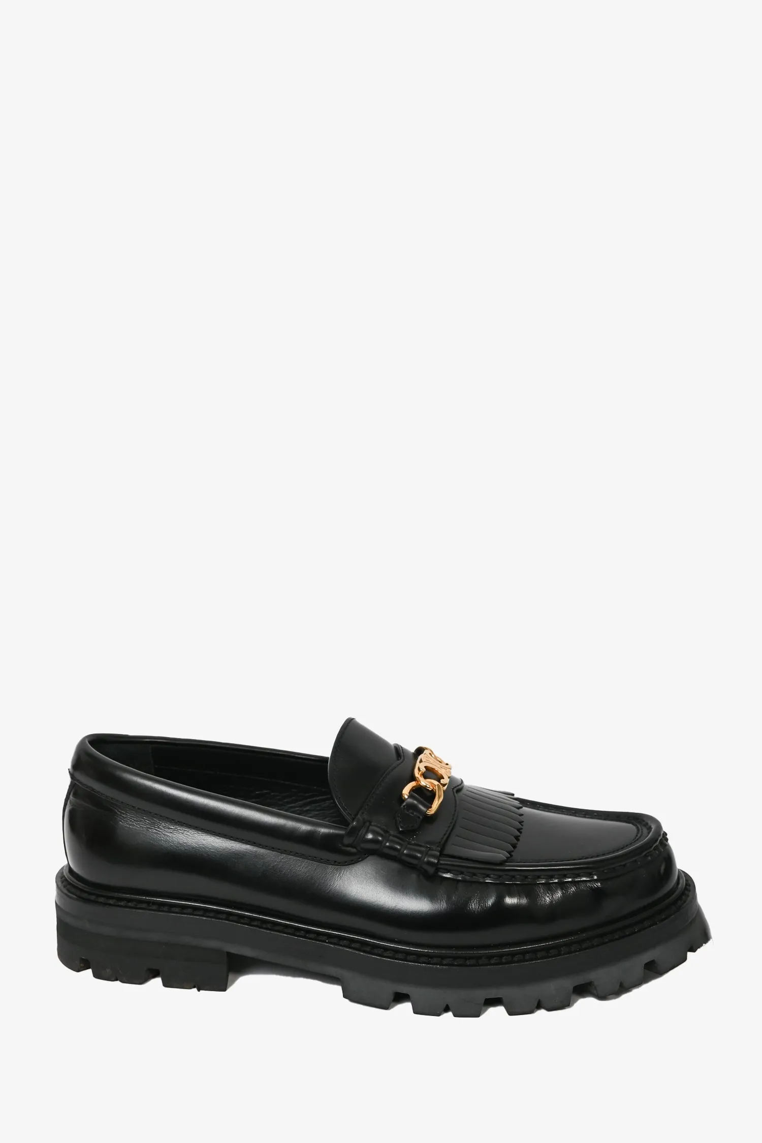 Celine Black Leather Margaret Loafer Size 39