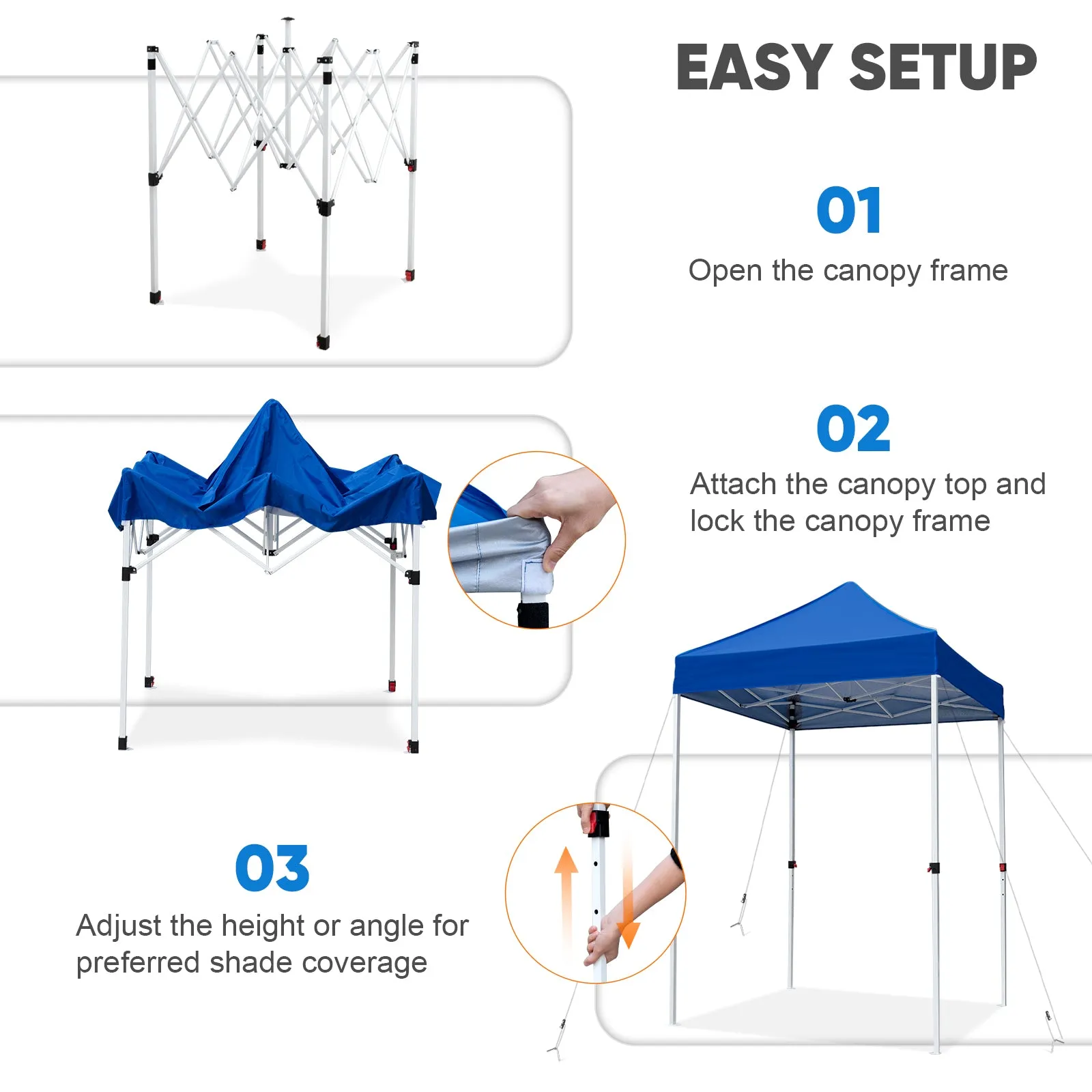 COOS BAY 5x5 Portable Instant Canopy Tent