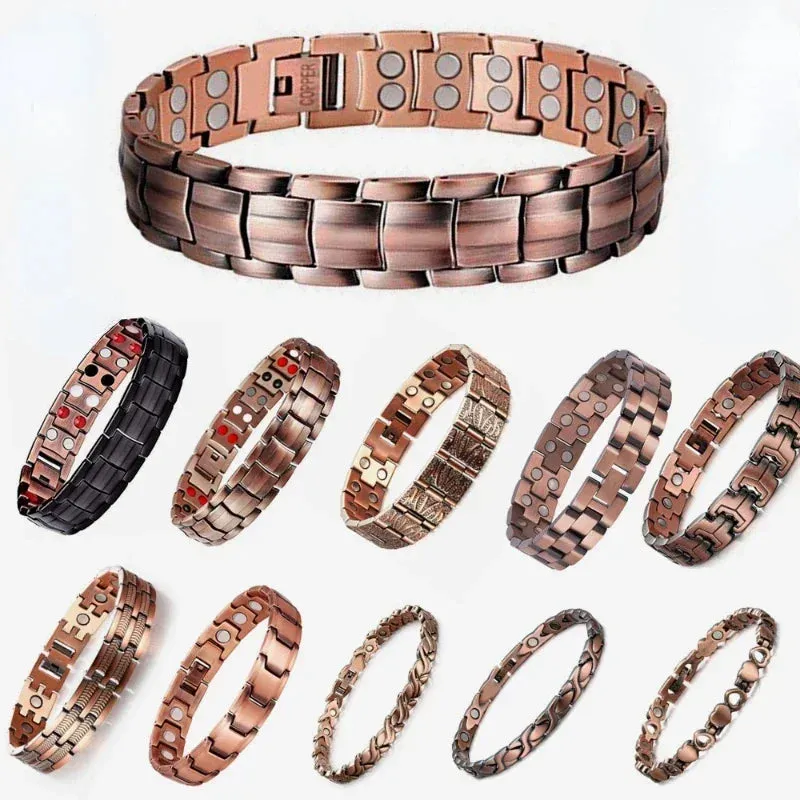 Copper Bracelets for Women&Men Therapy Health Magnetic Healing Bracelet Bio Energy Arthritis Pain Valentine's Day Gifts