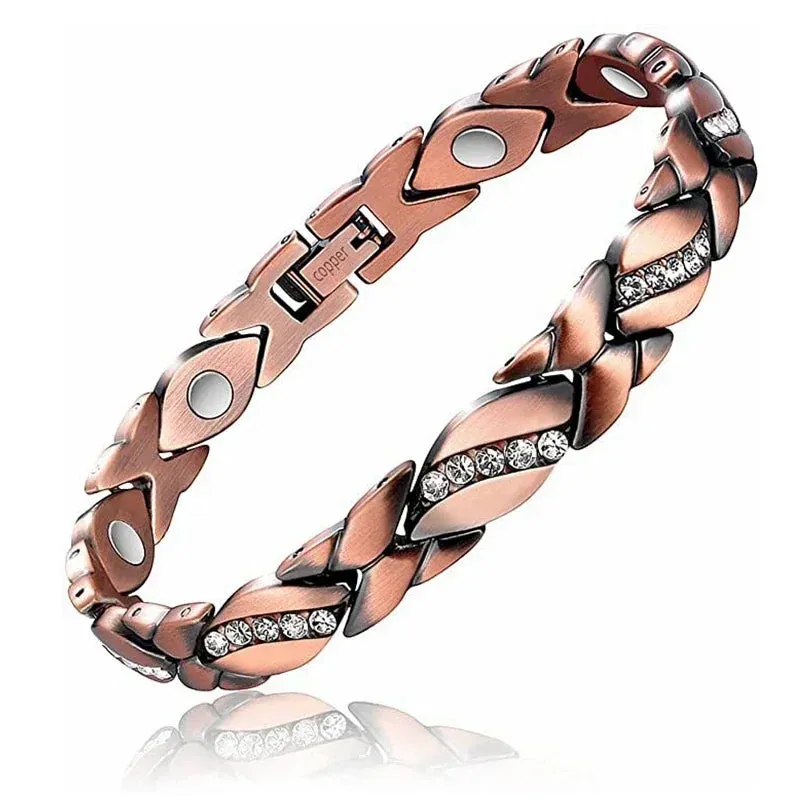 Copper Bracelets for Women&Men Therapy Health Magnetic Healing Bracelet Bio Energy Arthritis Pain Valentine's Day Gifts