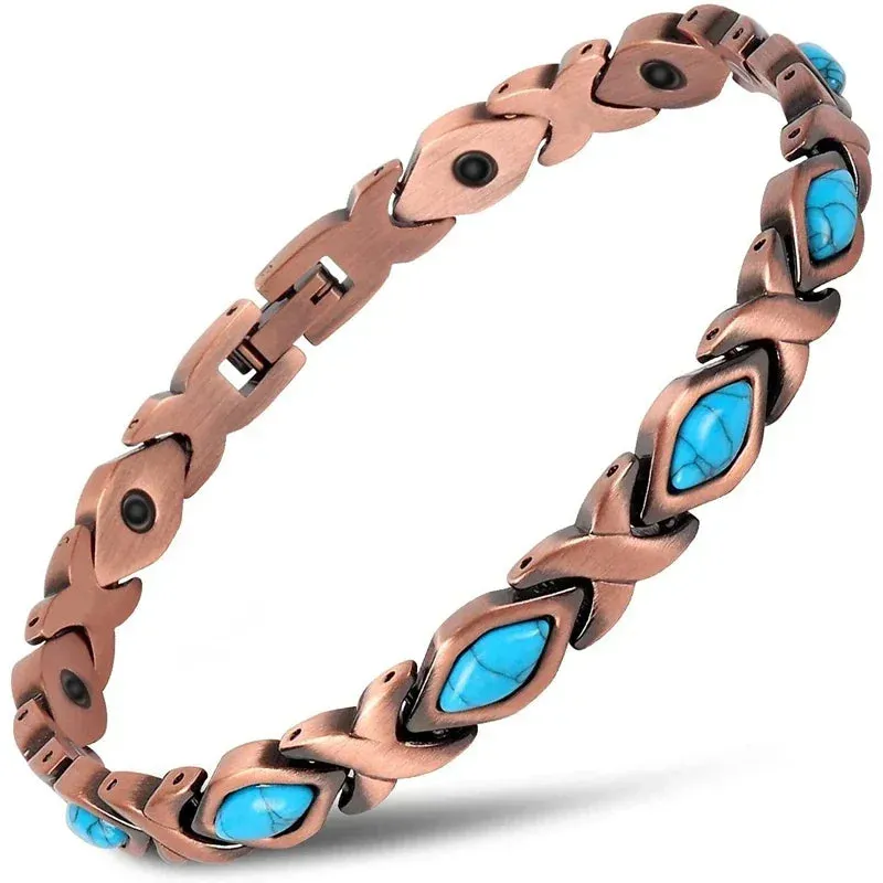 Copper Bracelets for Women&Men Therapy Health Magnetic Healing Bracelet Bio Energy Arthritis Pain Valentine's Day Gifts