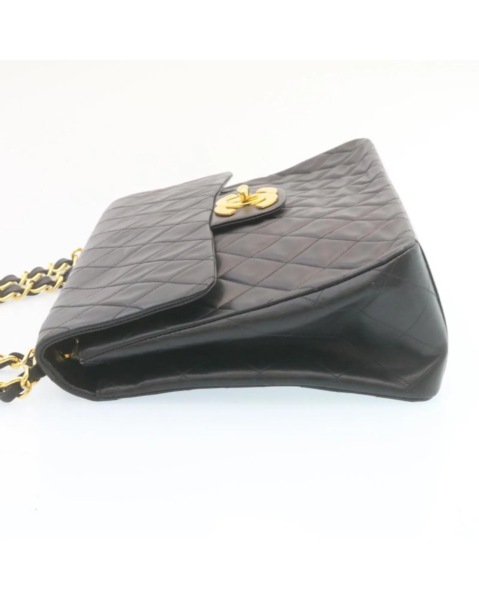 Deca Matelasse Shoulder Bag with Turn Lock Chain by CHANEL