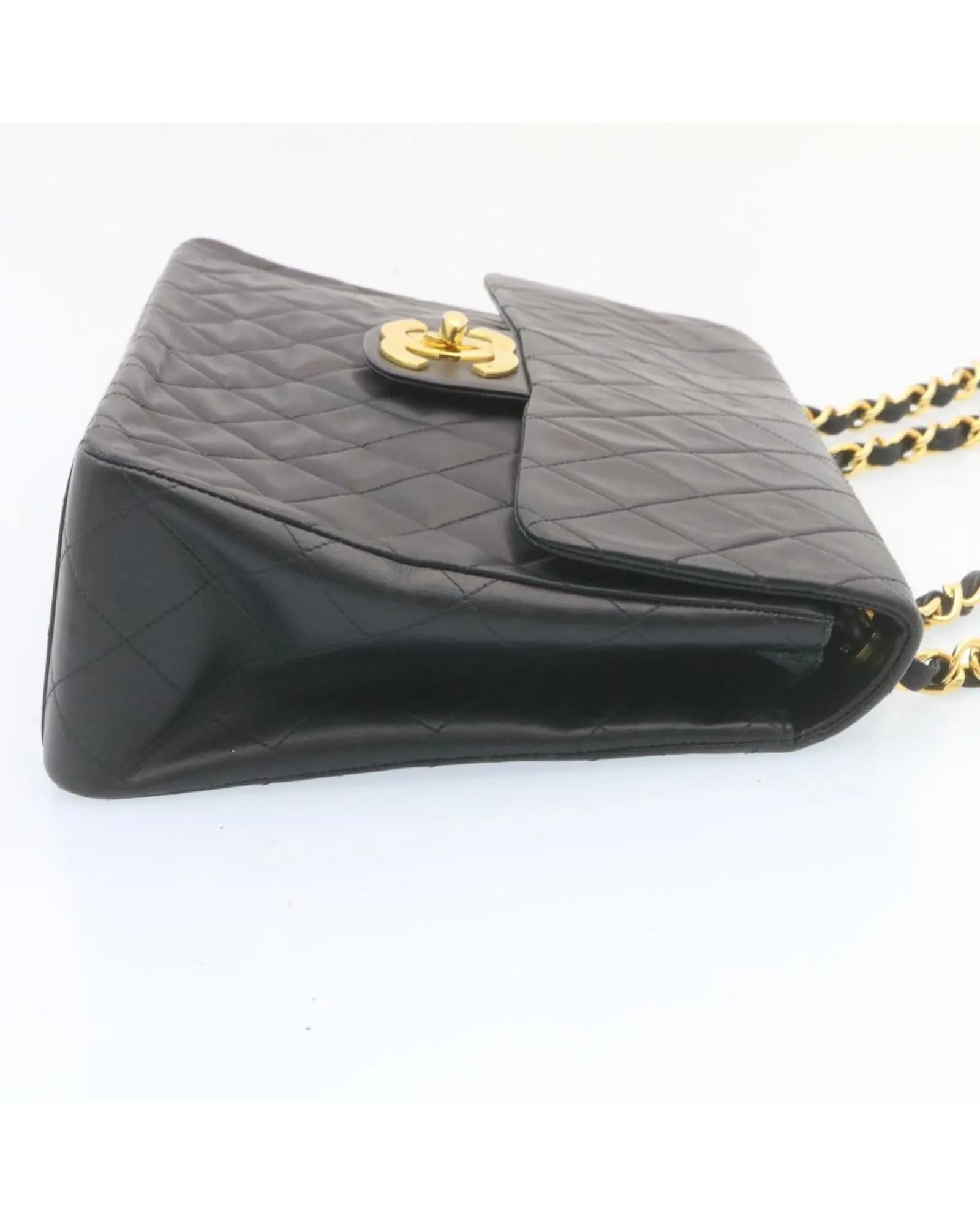 Deca Matelasse Shoulder Bag with Turn Lock Chain by CHANEL