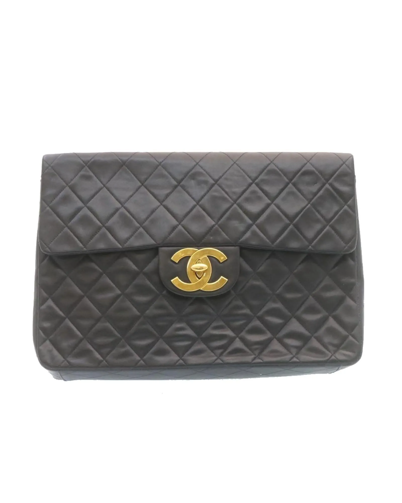 Deca Matelasse Shoulder Bag with Turn Lock Chain by CHANEL