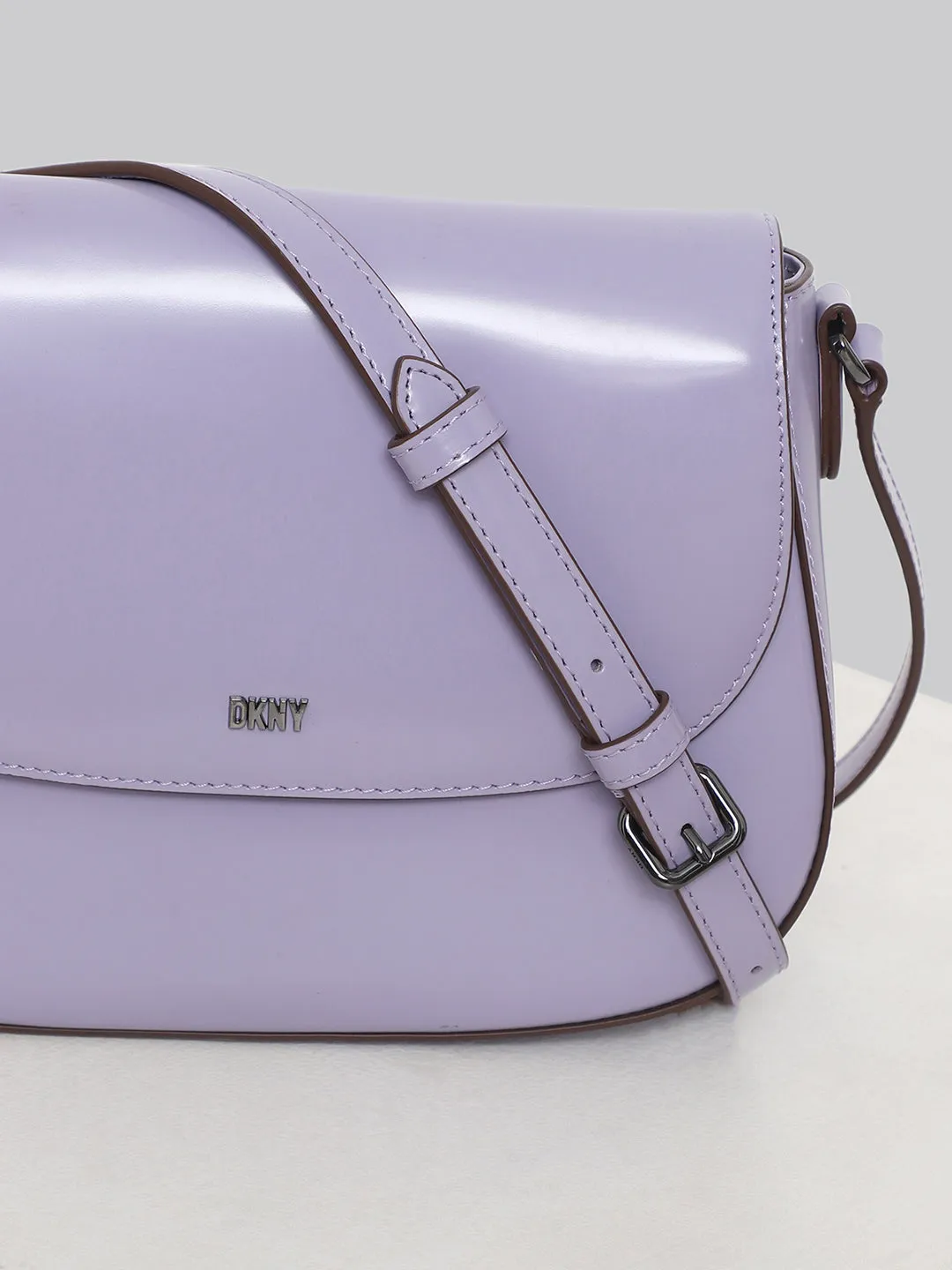 DKNY Women Lavender Solid Shoulder Bag