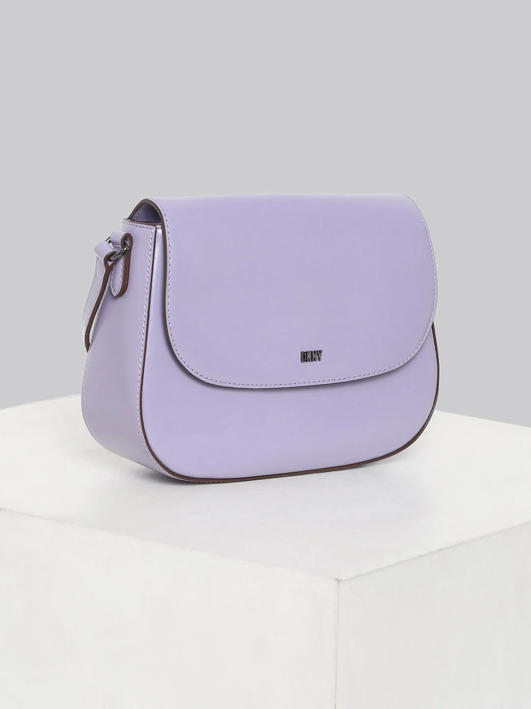 DKNY Women Lavender Solid Shoulder Bag