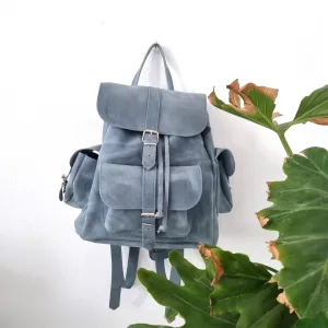 Feeling blue leather bag