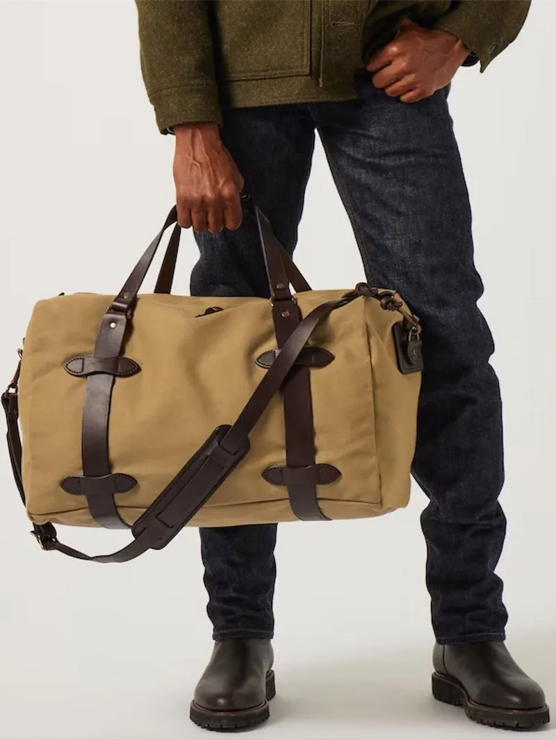 Filson Medium Rugged Twill Duffle in Tan