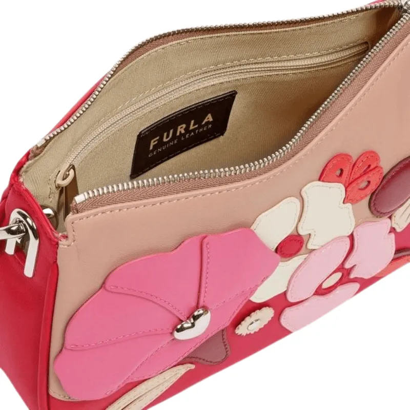 Furla Moon Small Shoulder Bag - Papavero Pink