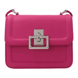 Furla Villa Mini Leather Crossbody Bag - Peonia Fuxia