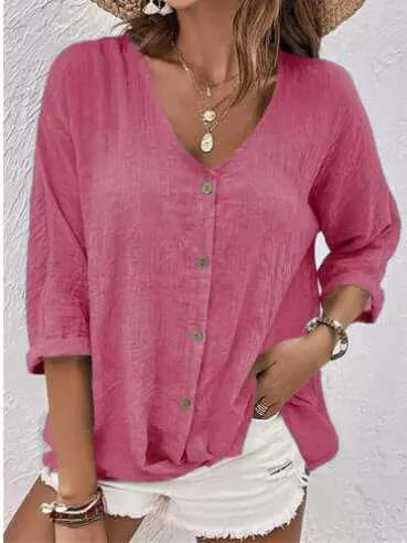 Glow Chic's Chiffon Cardigan Shirt With Buttons