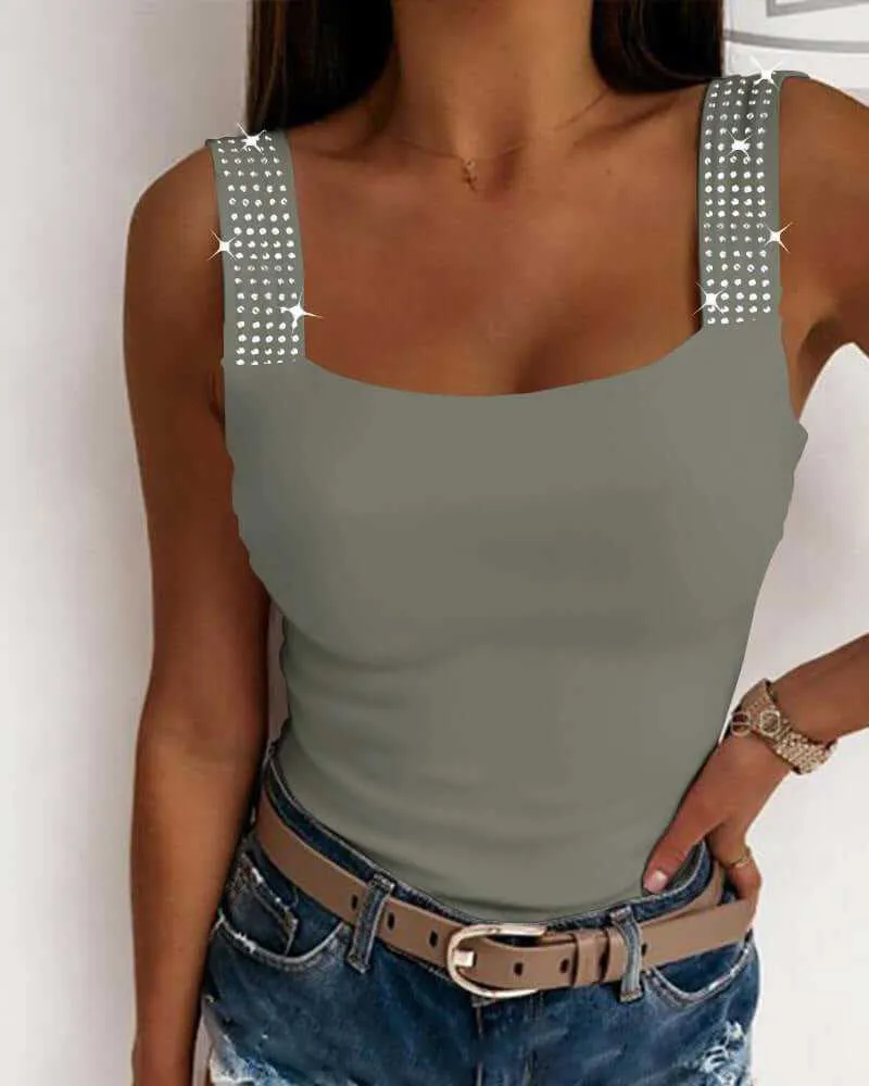 Glow Chic's Leisure Metal Eyelets Top