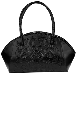 Elegant Paloma Tooled Leather Handbag - Hide & Chic Collection