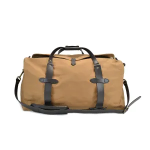 MEDIUM RUGGED TWILL DUFFLE BAG - TAN