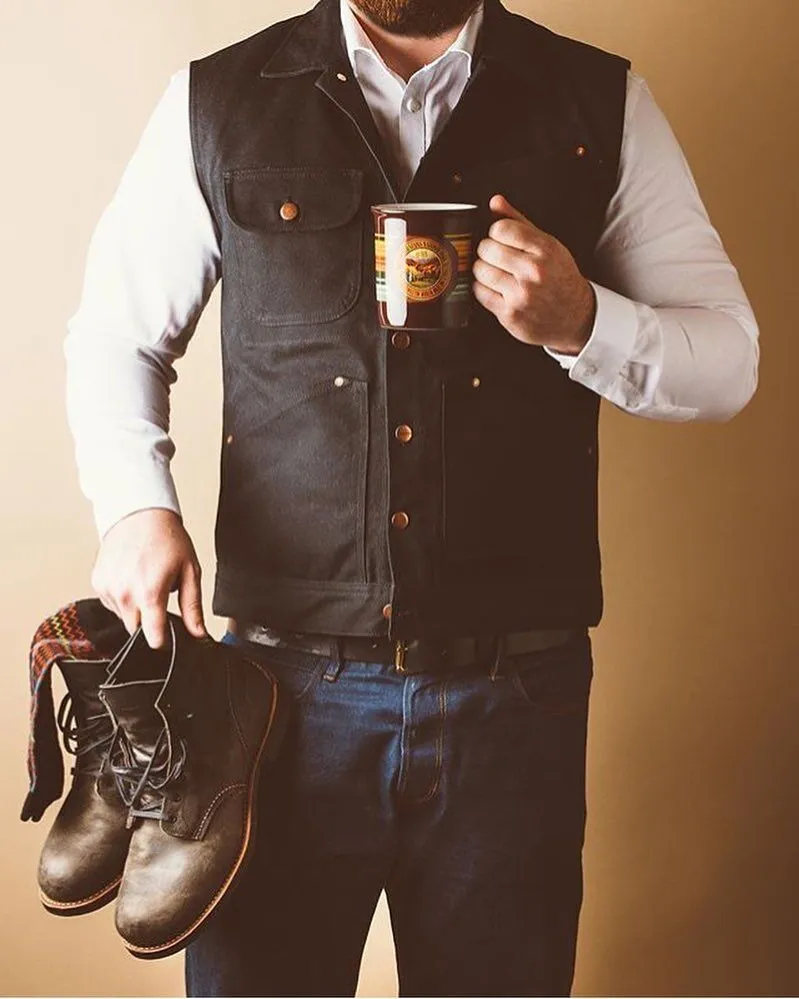 Men's 17OZ Wax Canvas Vest