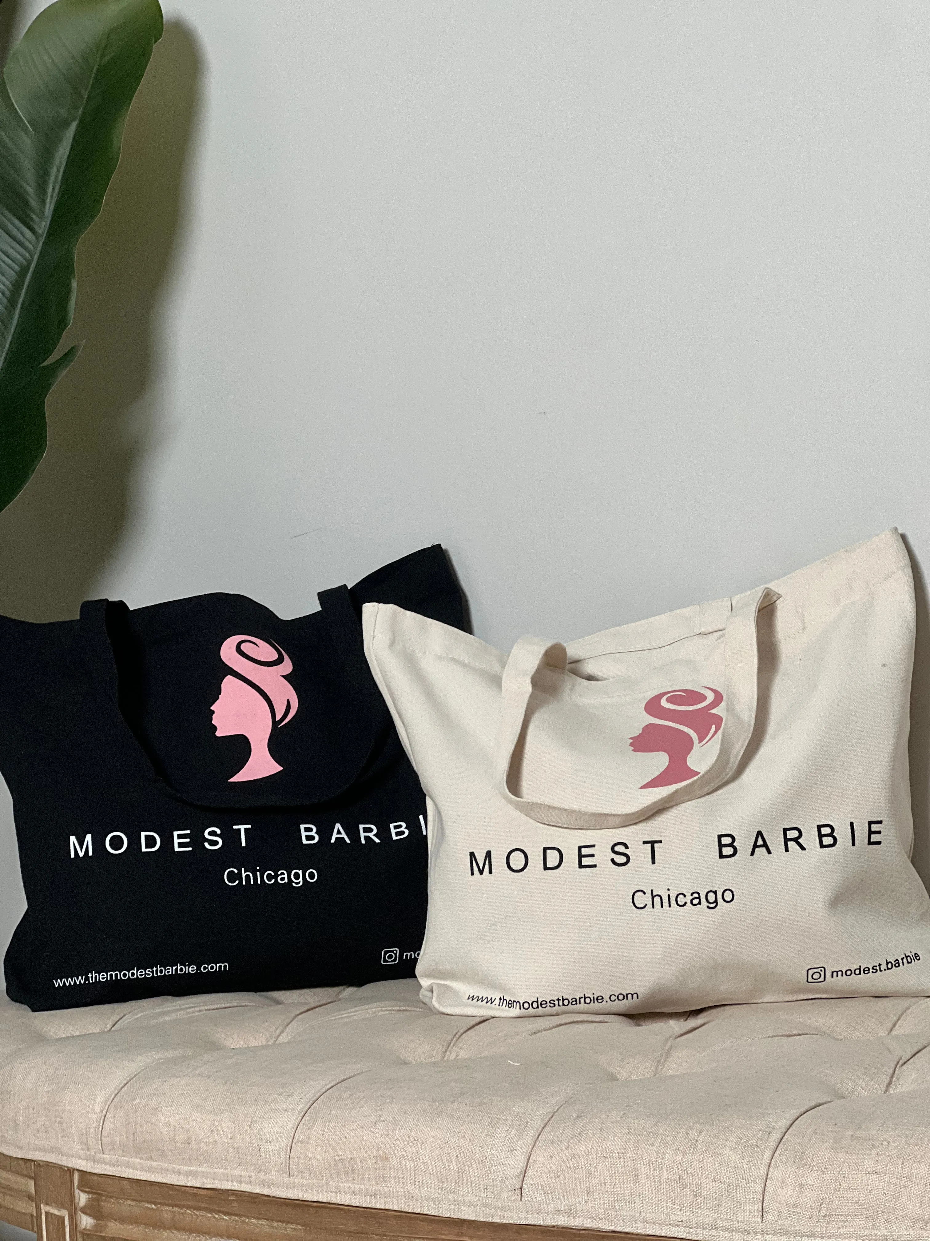 Modest Barbie Tote Bag