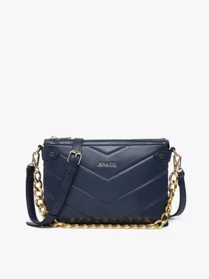 Navy Britt Puffer Crossbody