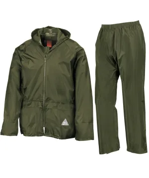 Olive - Waterproof jacket and trouser set