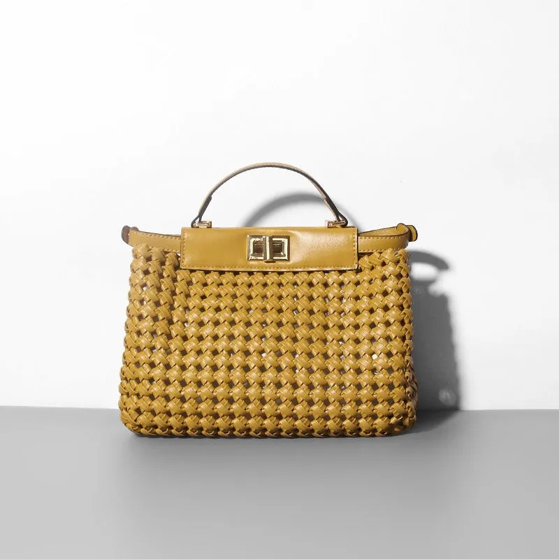 Pre Order:  Hollow Woven Crossbody Shoulder Bag