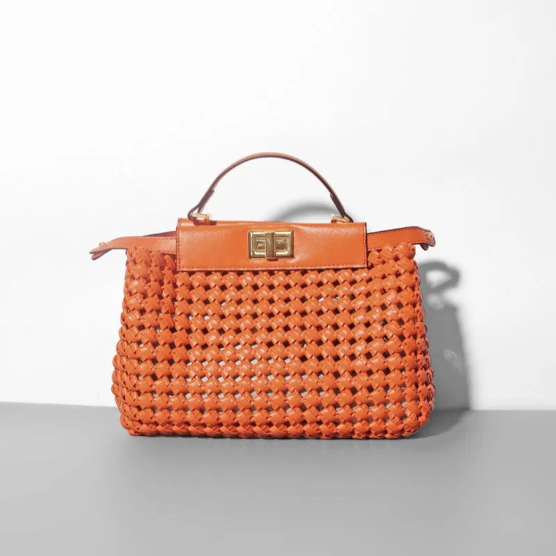 Pre Order:  Hollow Woven Crossbody Shoulder Bag