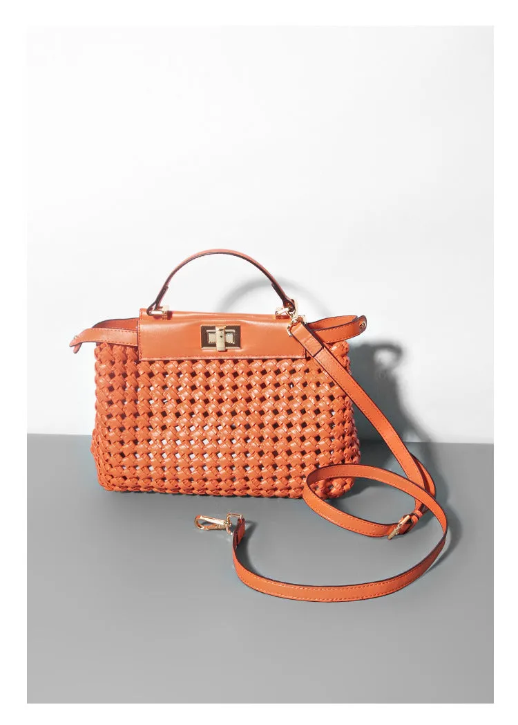 Pre Order:  Hollow Woven Crossbody Shoulder Bag