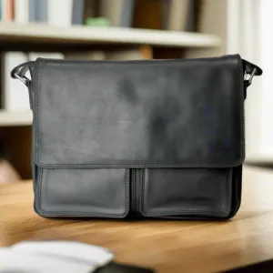 Rugged Earth Leather Messenger Bag