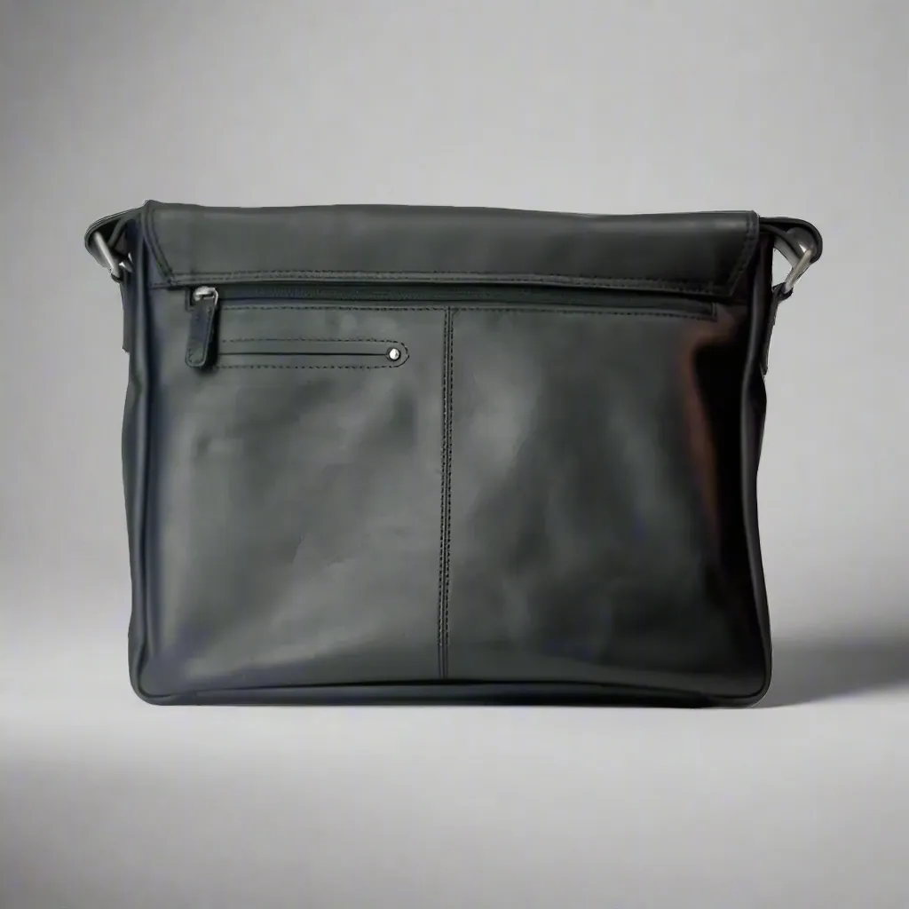 Rugged Earth Leather Messenger Bag