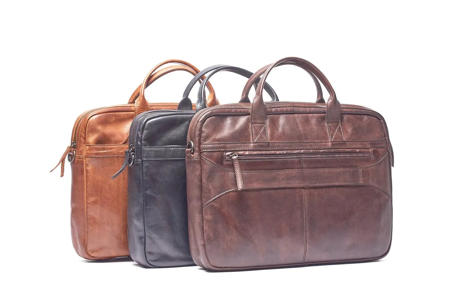 Rugged Hide - Henry Brief Business leather bag