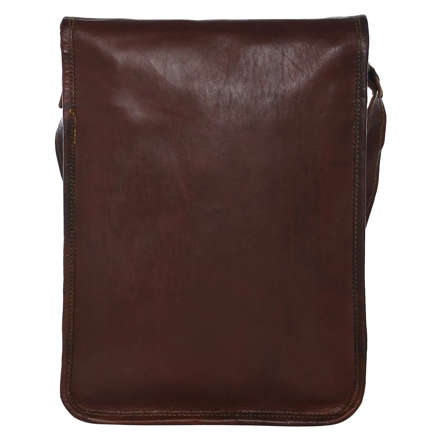 Rugged Leather Satchel 13"