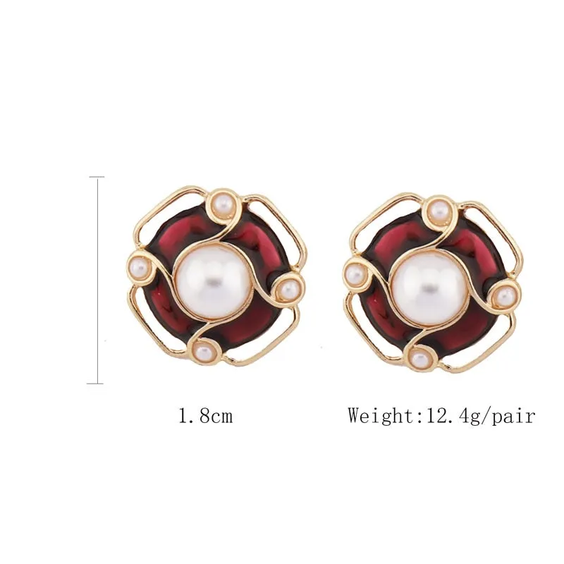 S925 Pearl Ear Clips And Stud Earrings