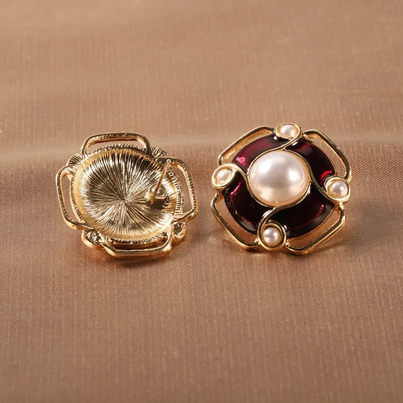 S925 Pearl Ear Clips And Stud Earrings