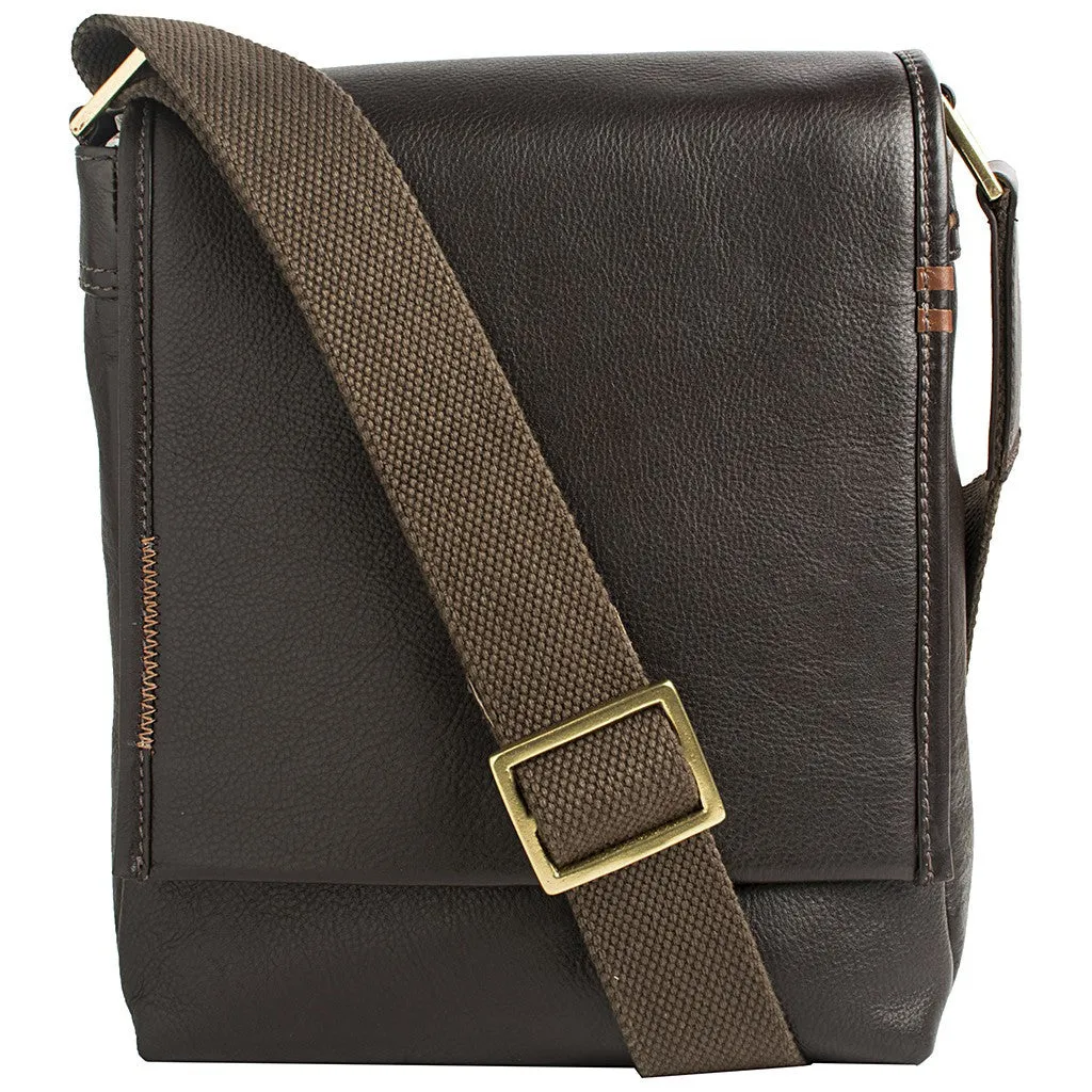 Seattle Leather Crossbody Messenger in Brown