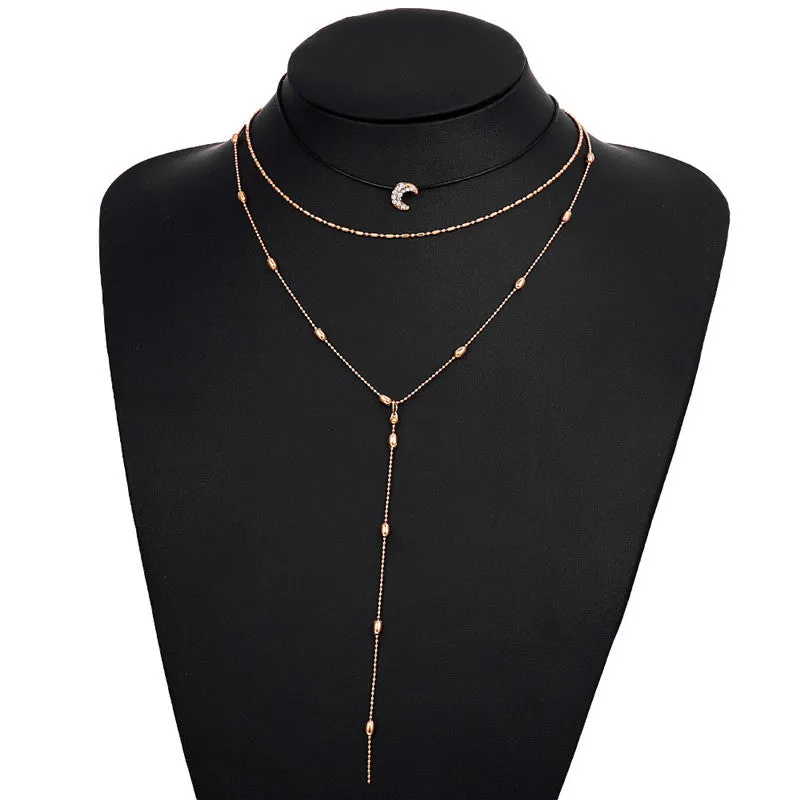 Simple Fashion Multilayer Choker Necklace