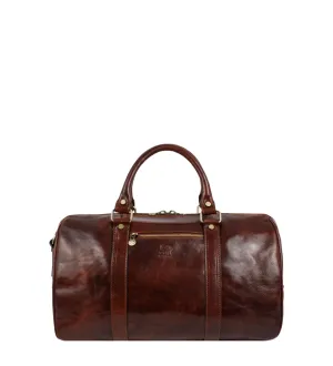 Small Leather Overnight Bag Duffel Bag - The Ambassadors