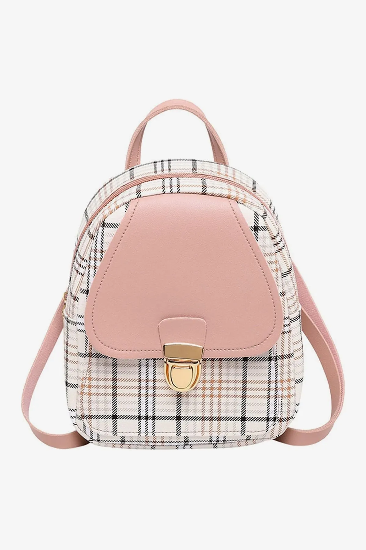 Striped Pink Backpack - A23 - WHB0059