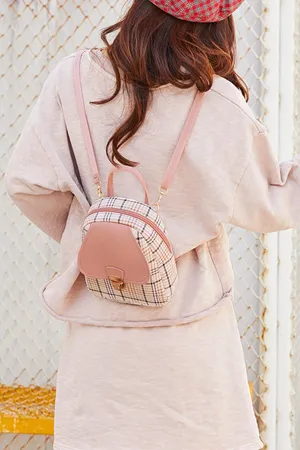 Striped Pink Backpack - A23 - WHB0059