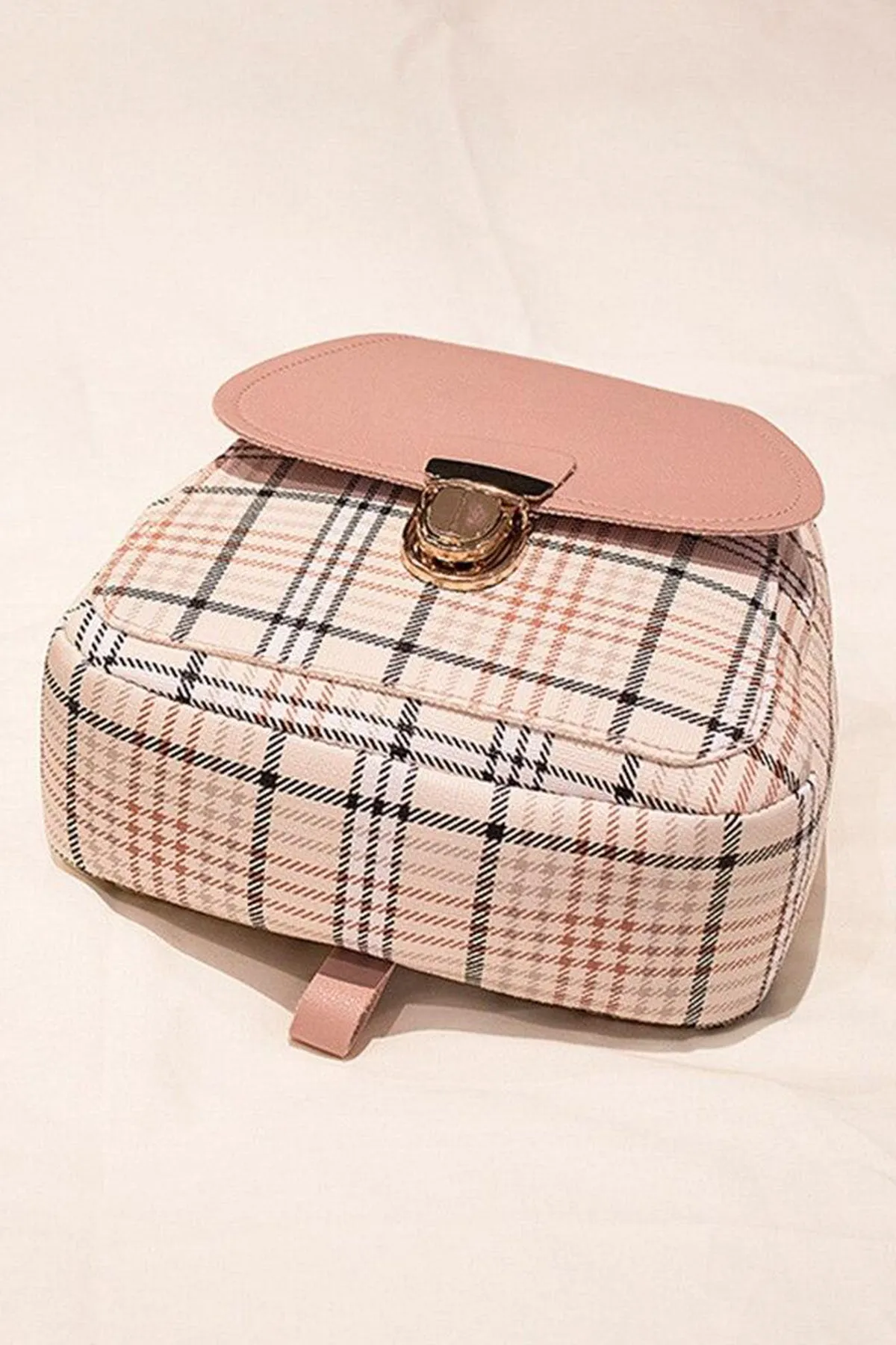 Striped Pink Backpack - A23 - WHB0059