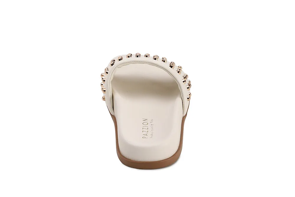 Studs Embellished Slides